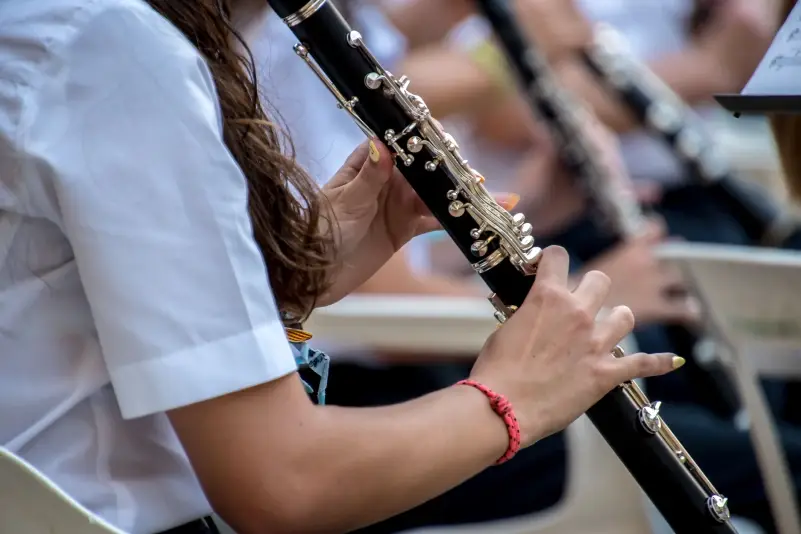 clarinete de una banda de música